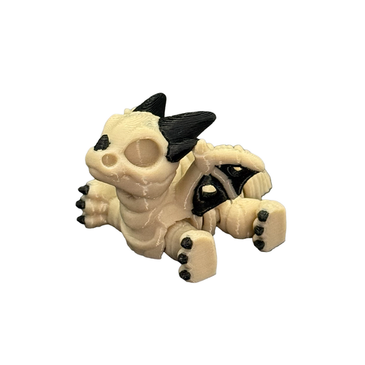 Bone Dragon Hatchling - Halloween 2026 Series - Mini Flexible Fidget Toy
