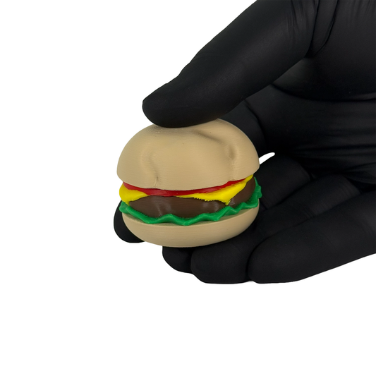 BURGER CLICK - Hamburger Shaped Fidget Clicker - Stress Relief Toy