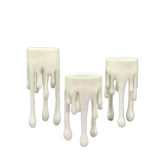Dripping Liquid Tealight Holders - (Set of 3)