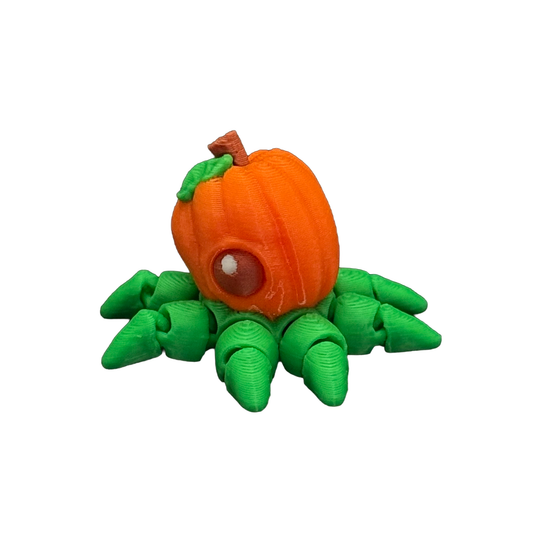 Pumpkin Octopus Hatchling - Halloween 2026 Series - Mini Flexible Fidget Toy