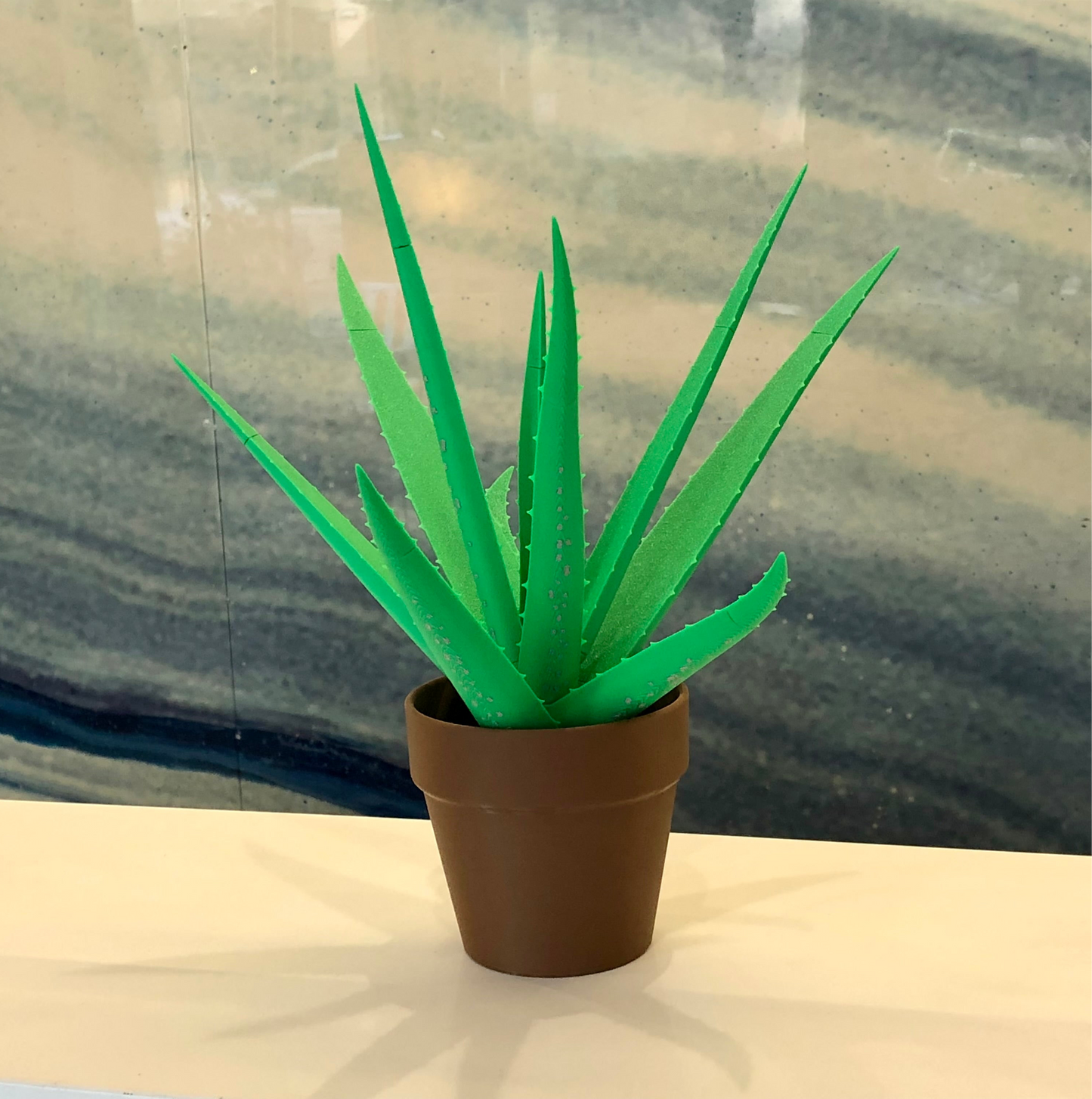 Aloe Vera Pen Plant – Functional Desk Plant with Magnetic Hidden Pens