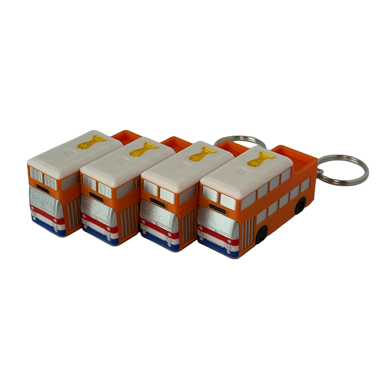 Dutch Orange Bus Keychain - Netherlands World Cup 2026 Edition