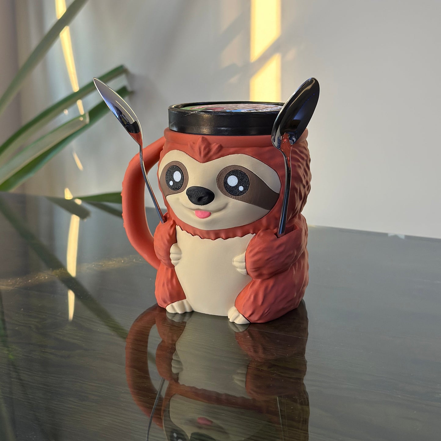 Sammy - The Ice Cream Pint Holding Sloth - Pint Pals by LeHa Design