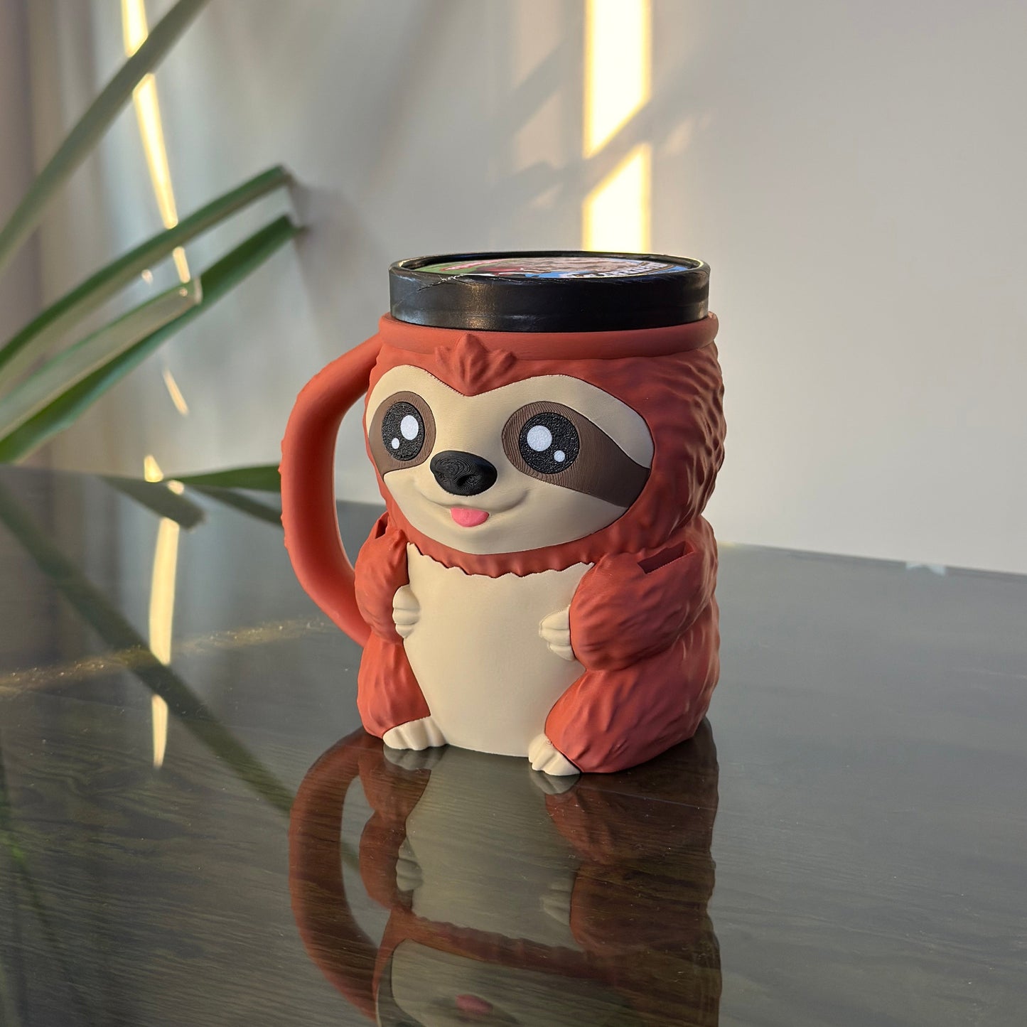 Sammy - The Ice Cream Pint Holding Sloth - Pint Pals by LeHa Design