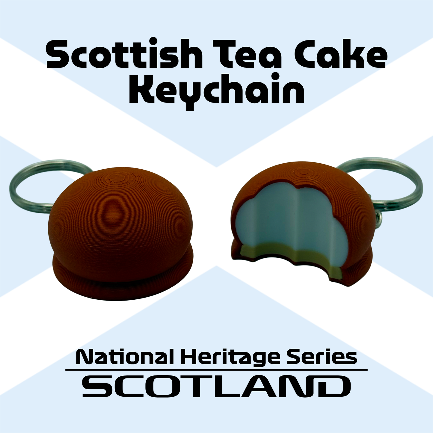 Scottish Tea Cake Keychain - National Heritage Series - Scotland