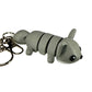 Fox - 3D Printed Pet Keychain - Flexible Articulating Fidget Stress Relief Toy