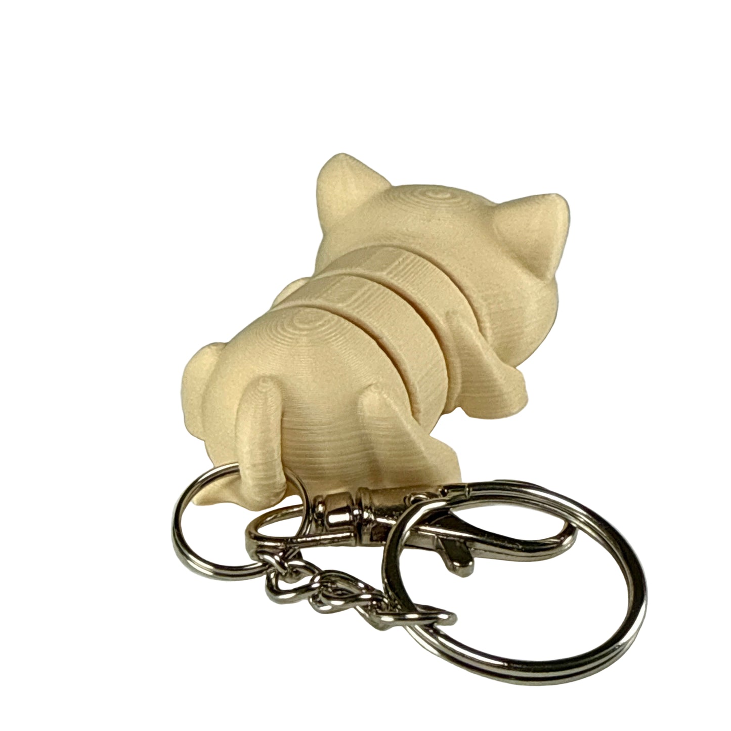 Kitty Cat - 3D Printed Pet Keychain - Flexible Articulating Fidget Stress Relief Toy