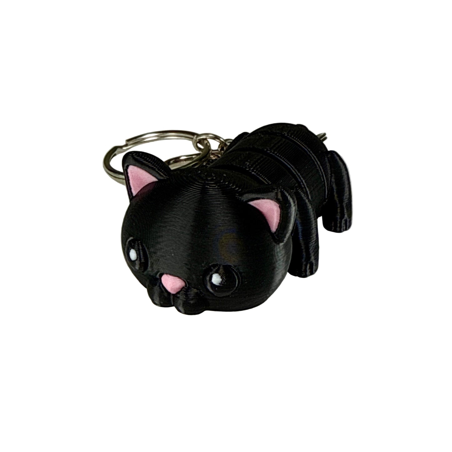 Kitty Cat - 3D Printed Pet Keychain - Flexible Articulating Fidget Stress Relief Toy