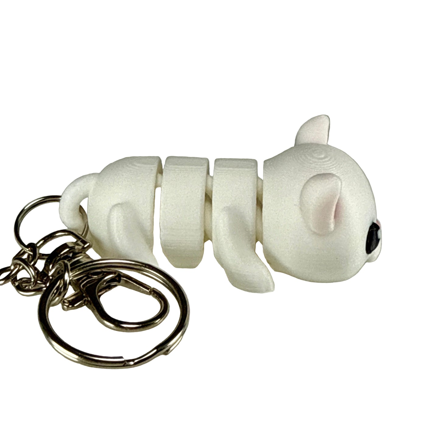 Kitty Cat - 3D Printed Pet Keychain - Flexible Articulating Fidget Stress Relief Toy