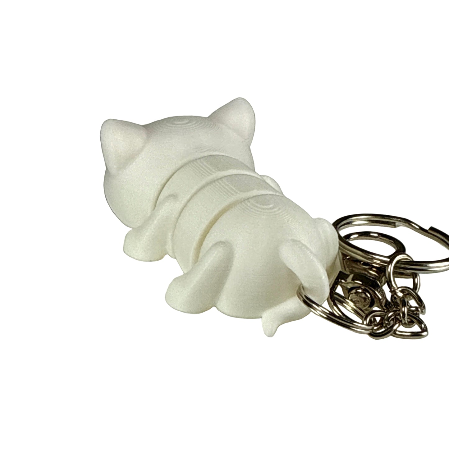 Kitty Cat - 3D Printed Pet Keychain - Flexible Articulating Fidget Stress Relief Toy