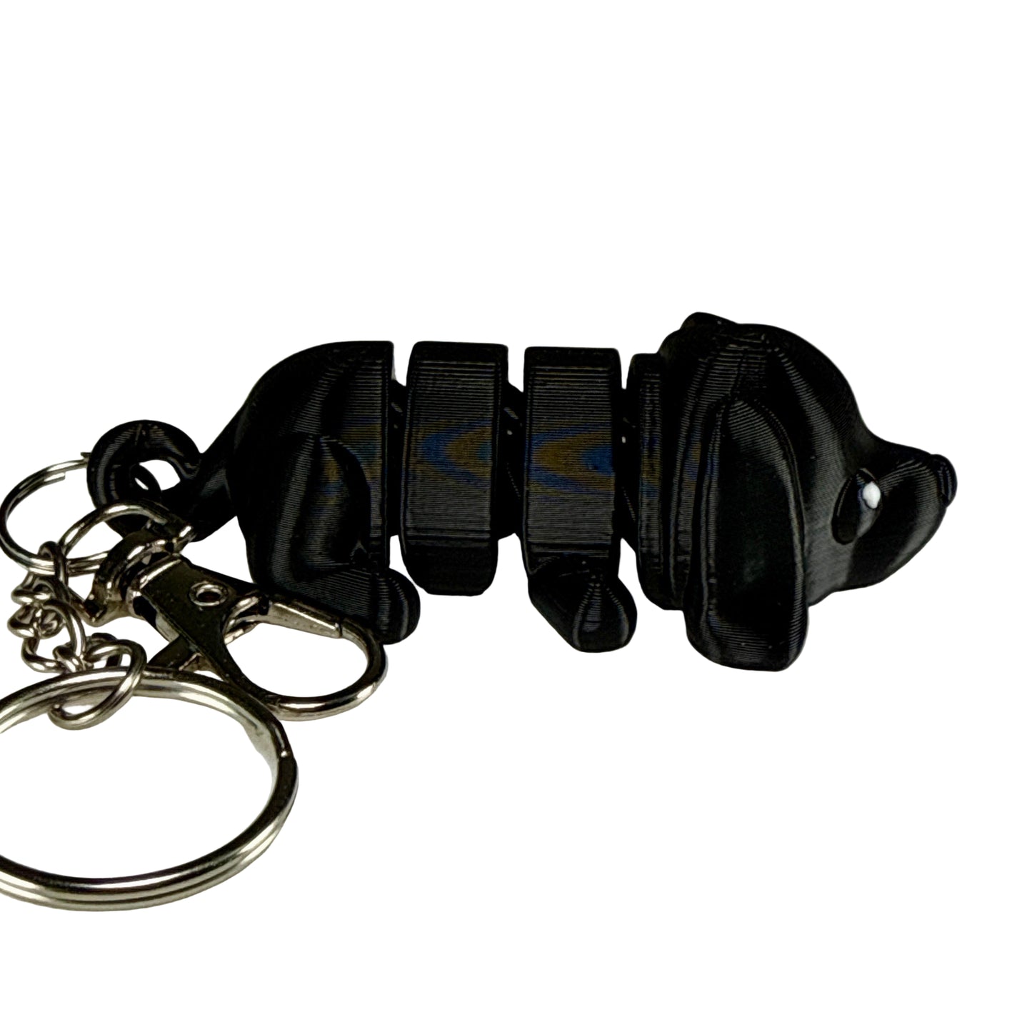 Puppy Dog - 3D Printed Pet Keychain - Flexible Articulating Fidget Stress Relief Toy