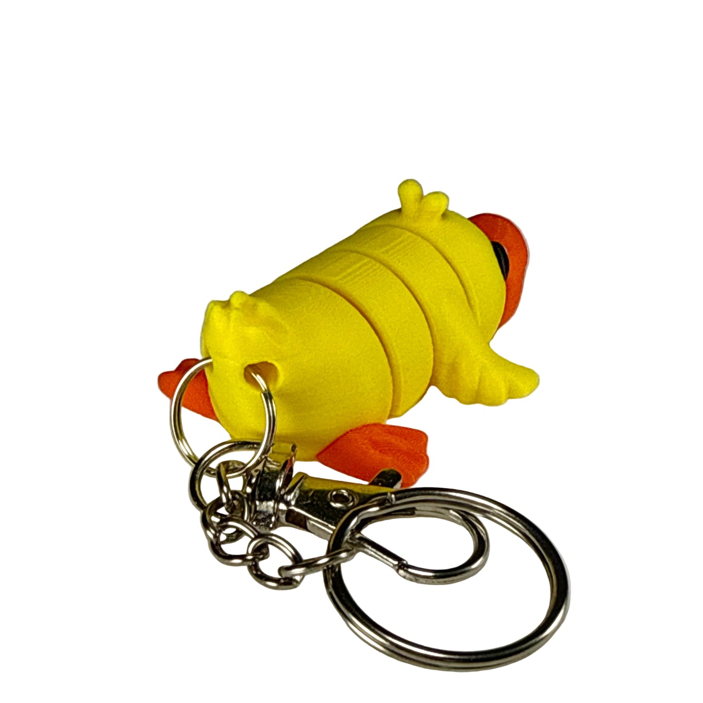 Duck - 3D Printed Pet Keychain - Flexible Articulating Fidget Stress Relief Toy