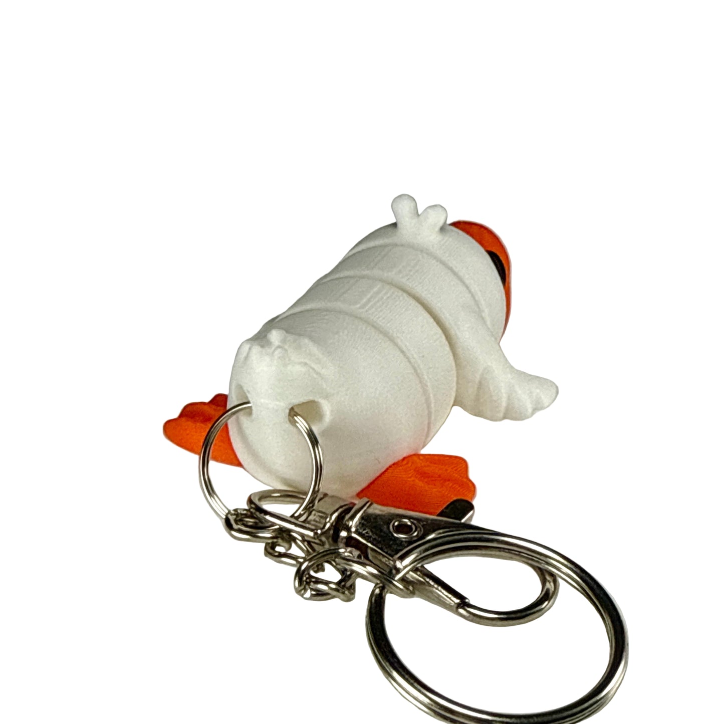 Duck - 3D Printed Pet Keychain - Flexible Articulating Fidget Stress Relief Toy