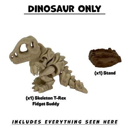 Skeleton T-Rex Fidget Buddy - Articulated Desk Toy
