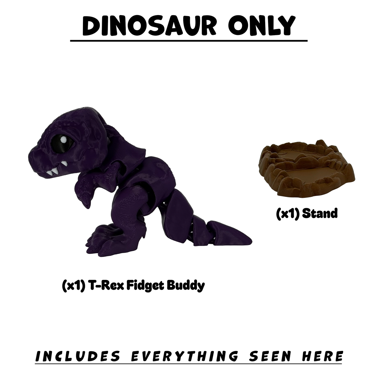 T-Rex Flexi Fidget Buddy - Articulated Desk Toy