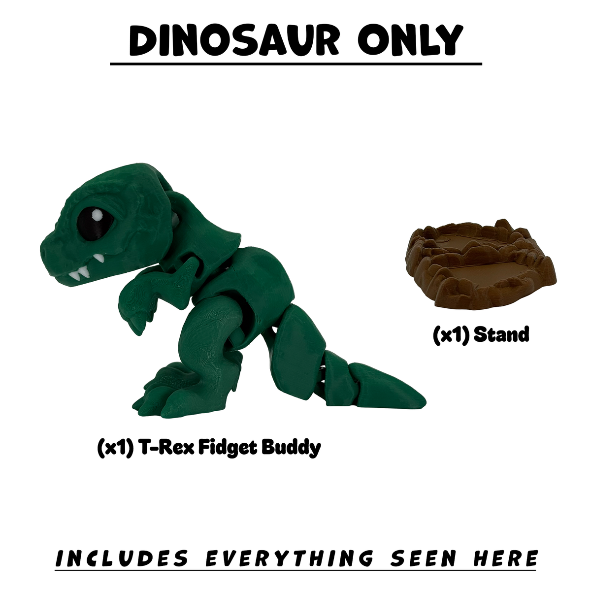 T-Rex Flexi Fidget Buddy - Articulated Desk Toy
