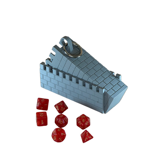 Foldable Castle Dice Tower - Portable 3D Printed Tabletop RPG Accessory