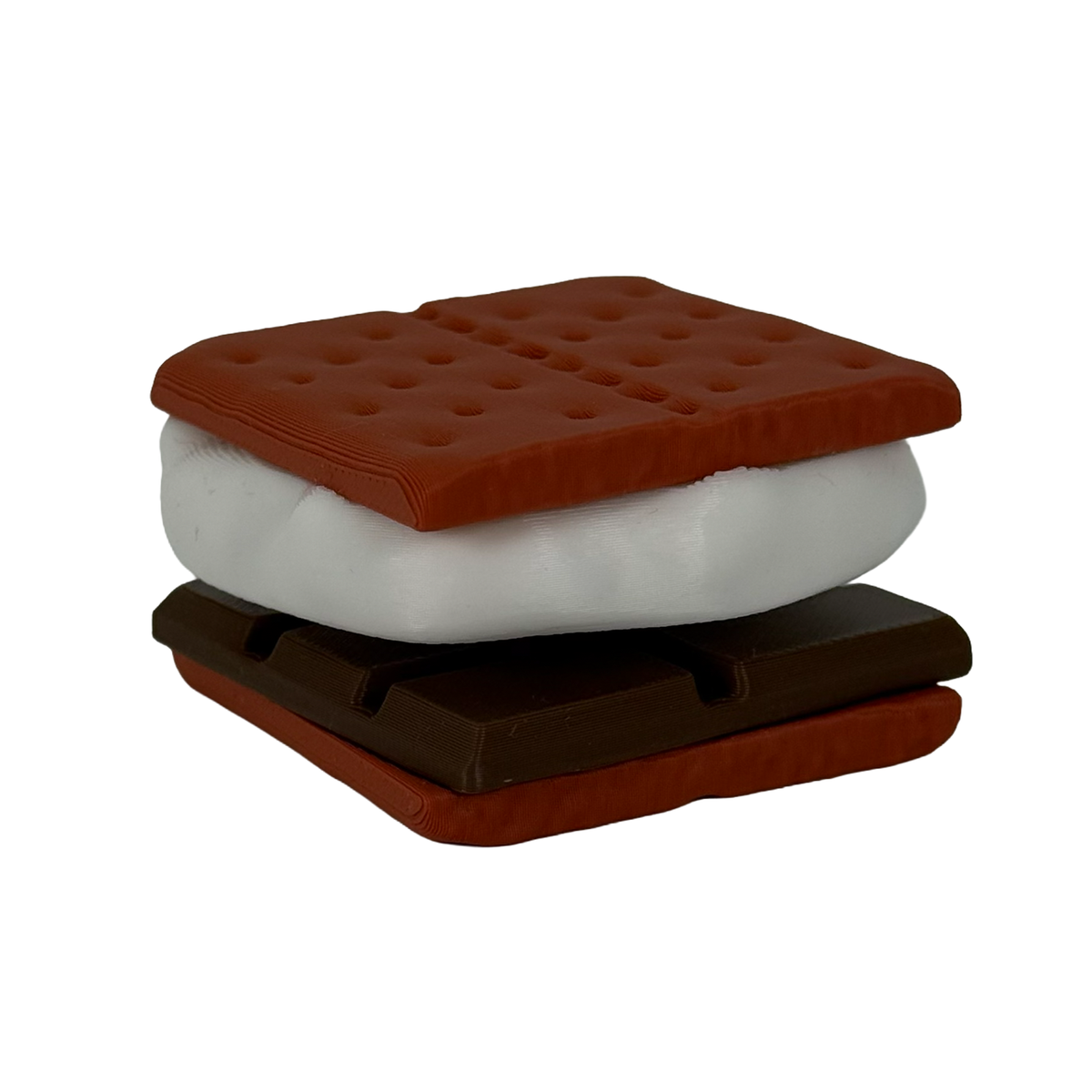 SMORE-dom Clicker - Smores Shaped Fidget Clicker - Stress Relief Toy