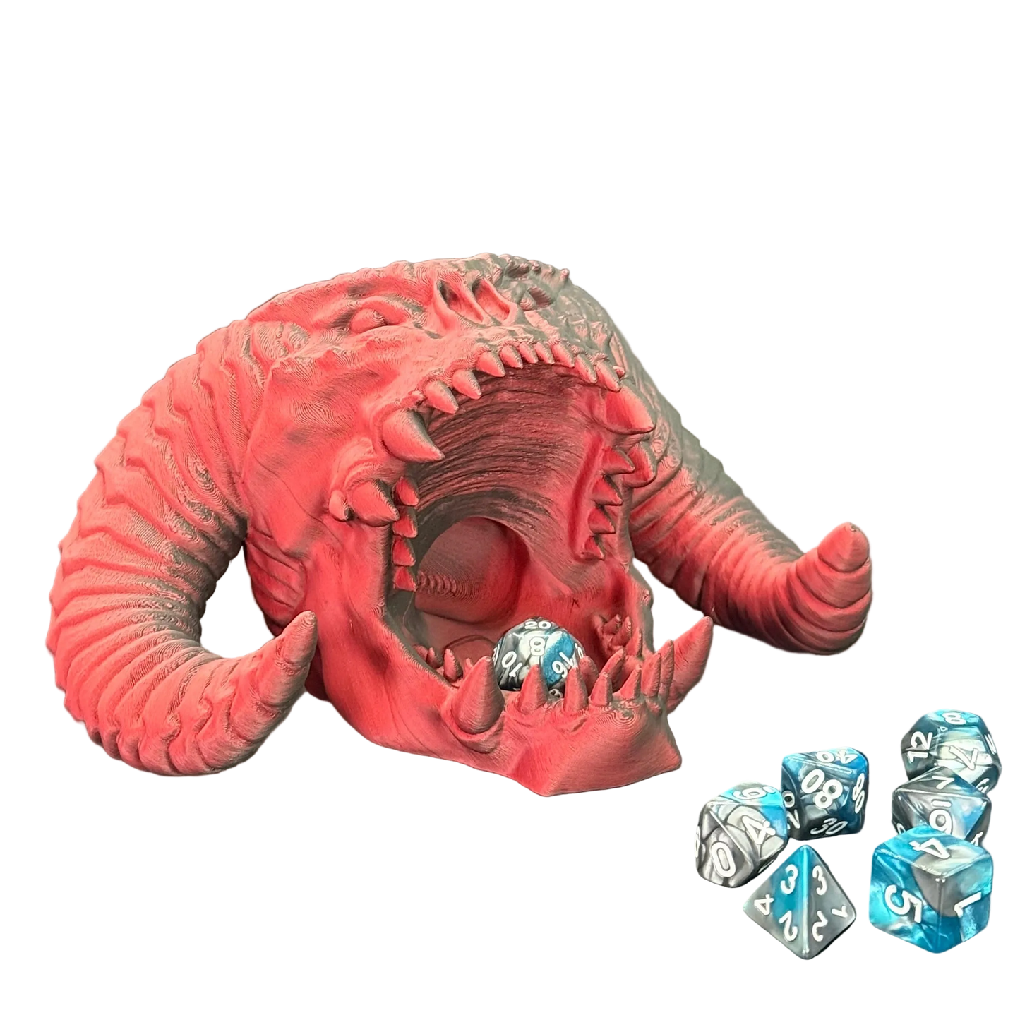 Tour à dés et support de contrôleur Tête de Balrog - Décor épique imprimé en 3D Art de fan du Seigneur des Anneaux