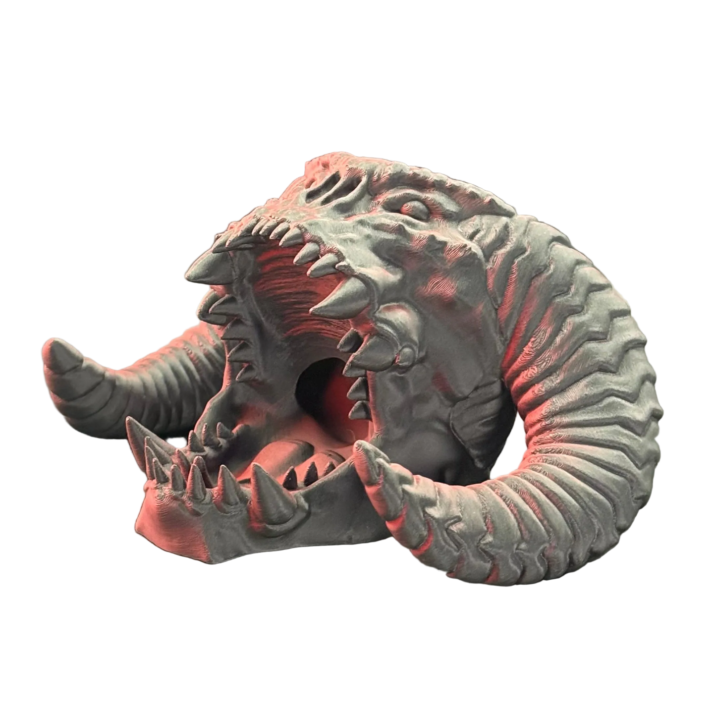 Tour à dés et support de contrôleur Tête de Balrog - Décor épique imprimé en 3D Art de fan du Seigneur des Anneaux