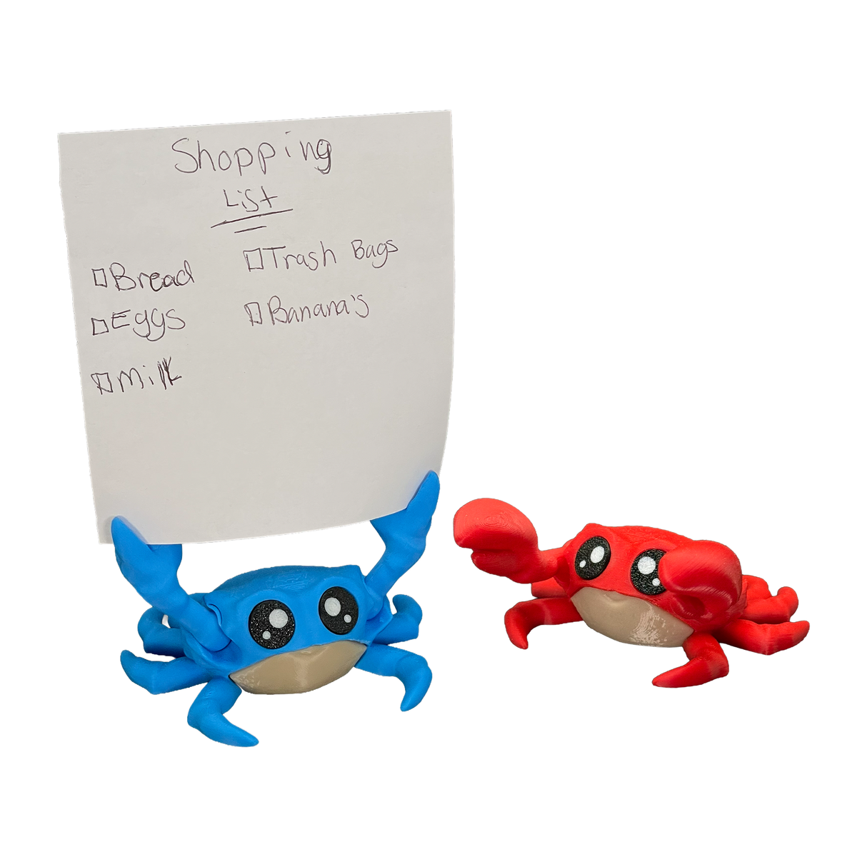 Charlie the Comfort Crab - Magnetic Note Holder