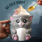 Cuddles - The Ice Cream Pint Holding Kitty Cat - Pint Pals by LeHa Design