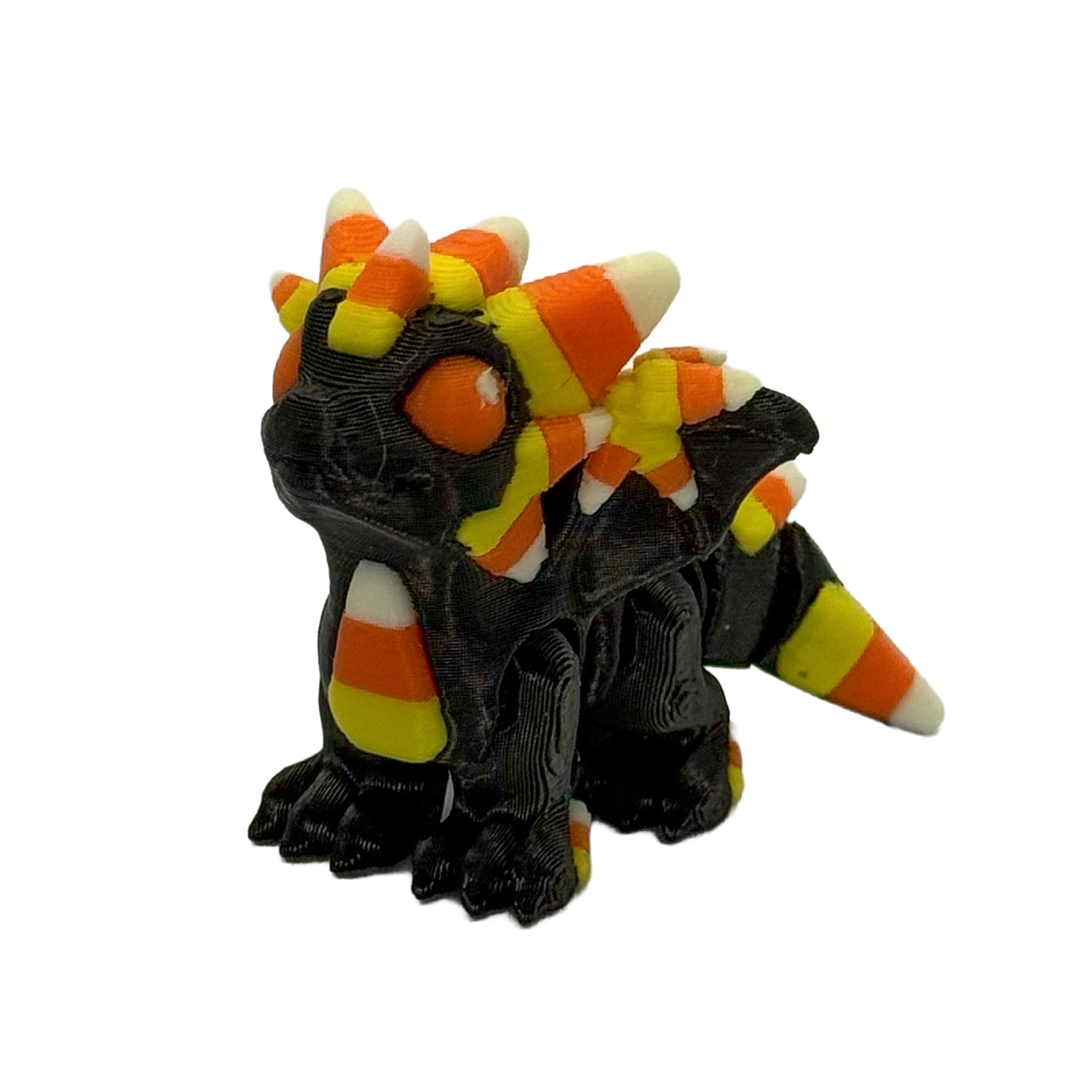 Candy Corn Dragon Hatchling - Halloween 2026 Series - Mini Flexible Fidget Toy