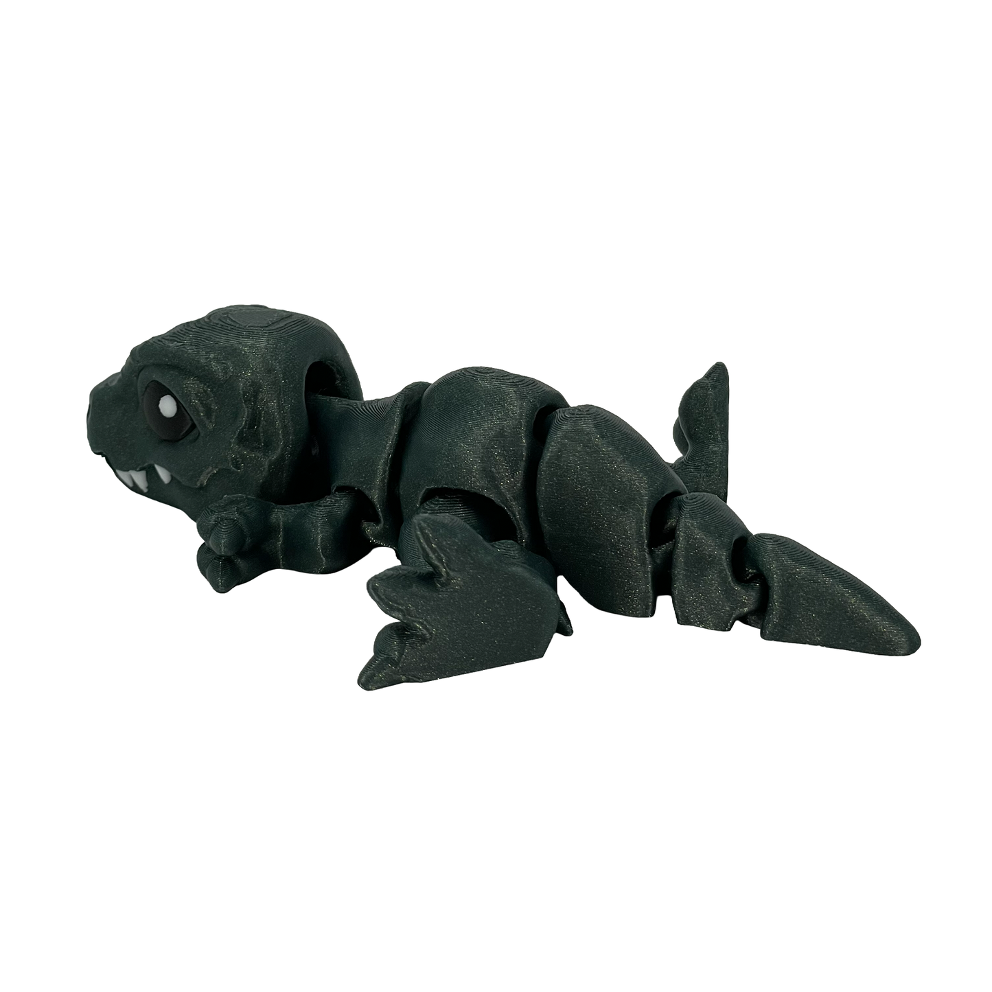 T-Rex - Fidget Buddy - [Emerald Sparkle Limited Edition] - Articulated Desk Toy