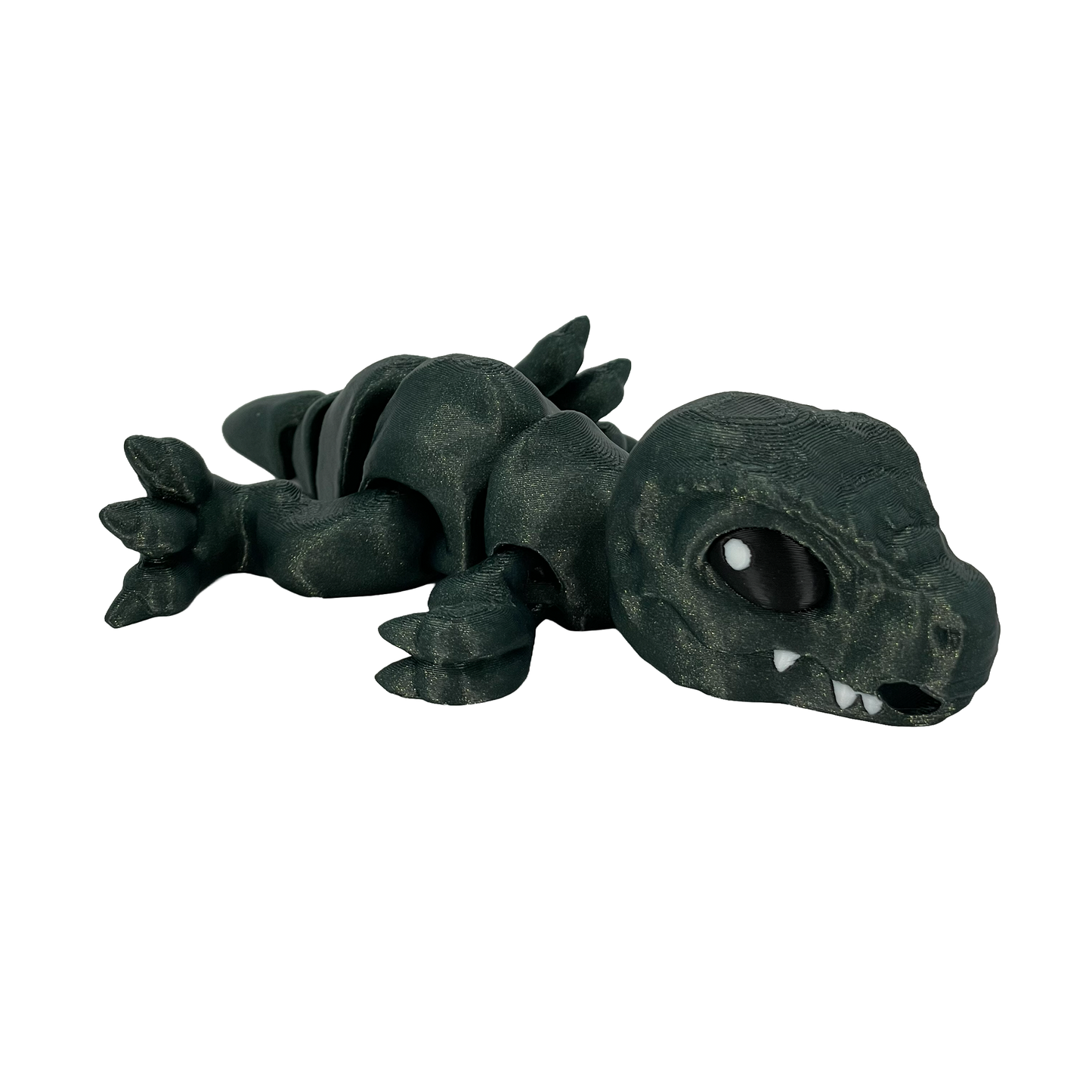 T-Rex - Fidget Buddy - [Emerald Sparkle Limited Edition] - Articulated Desk Toy