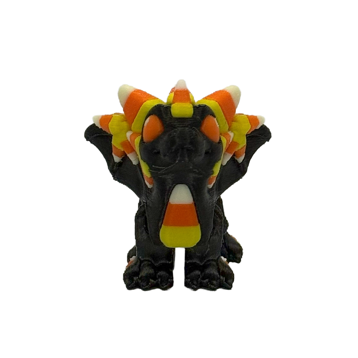 Candy Corn Dragon Hatchling - Halloween 2026 Series - Mini Flexible Fidget Toy