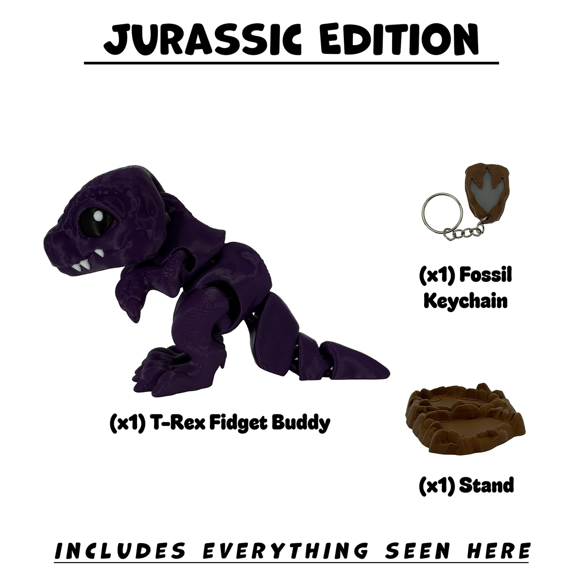 T-Rex Flexi Fidget Buddy - Articulated Desk Toy
