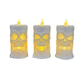 Creepy Skull Candles Set - 3D Printed Skull Tealight Holders (Set of 3)