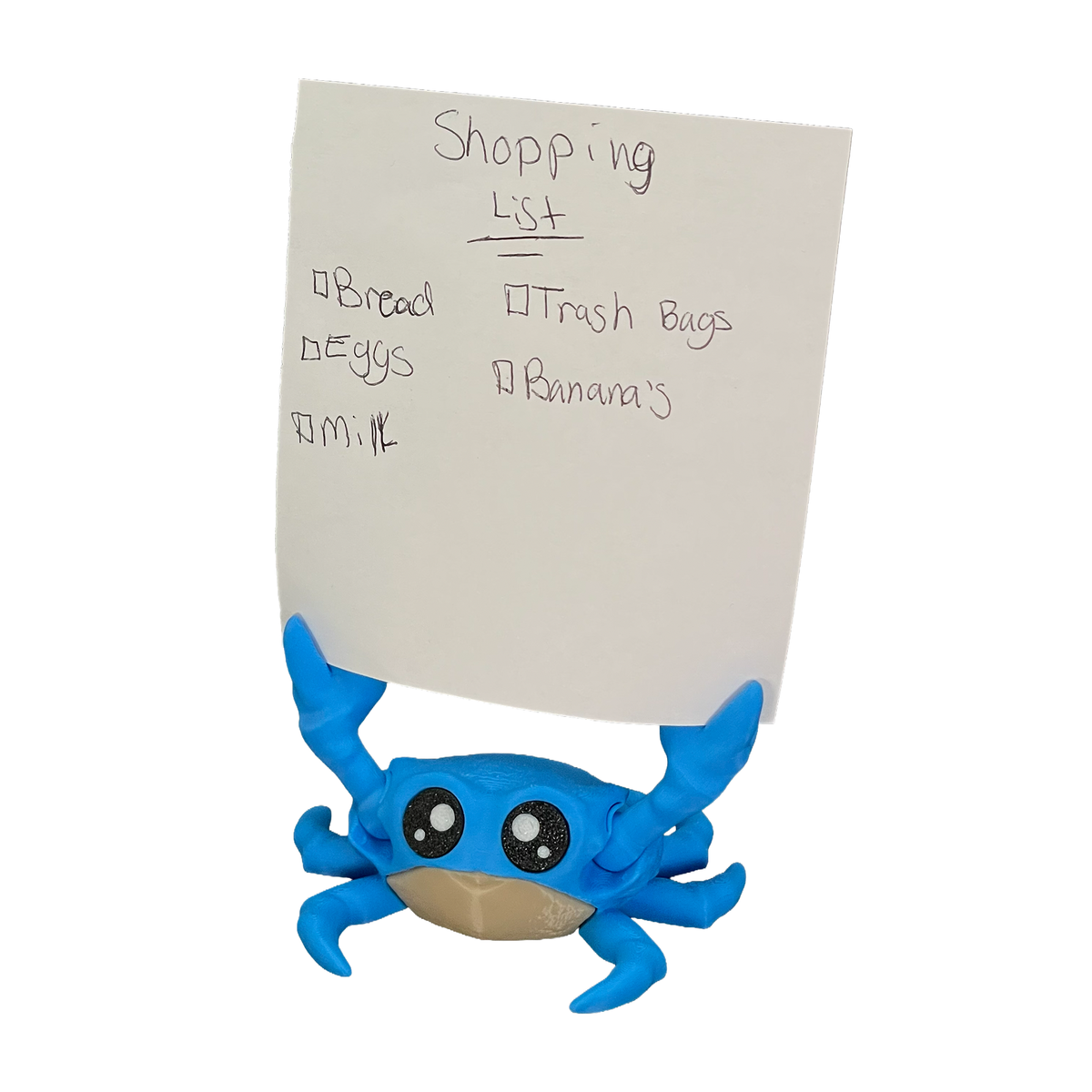 Charlie the Comfort Crab - Magnetic Note Holder