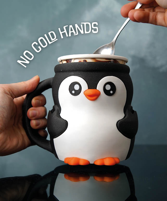 Pebbles - The Ice Cream Pint Holding Penguin - Pint Pals