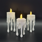 Dripping Liquid Tealight Holders - (Set of 3)