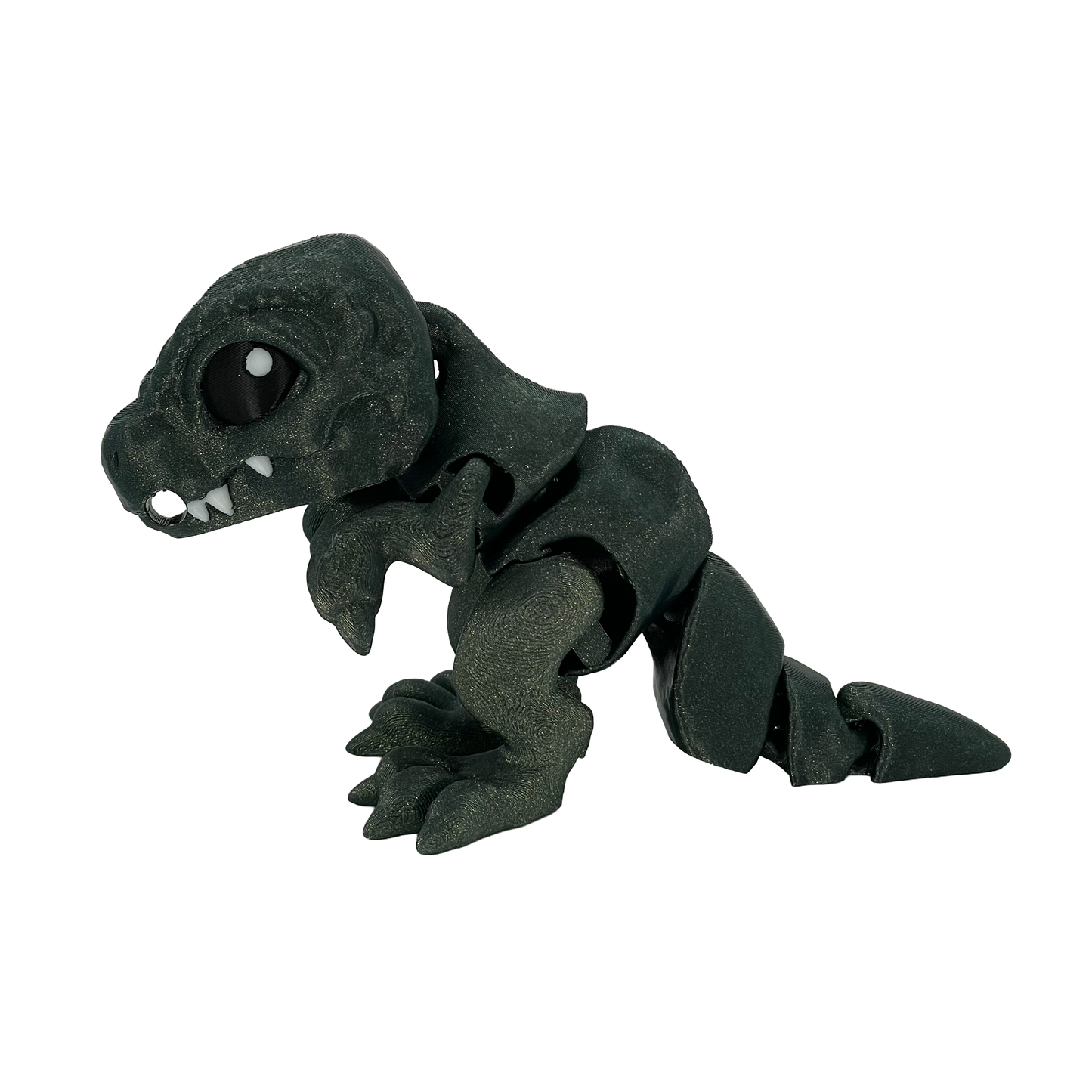 T-Rex - Fidget Buddy - [Emerald Sparkle Limited Edition] - Articulated Desk Toy