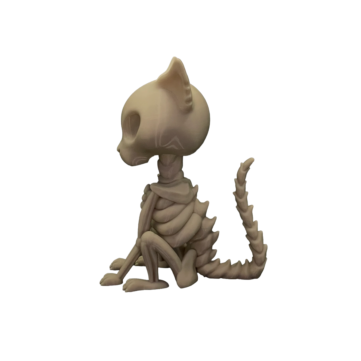 Skeleton Cat Bobblehead Desk Toy