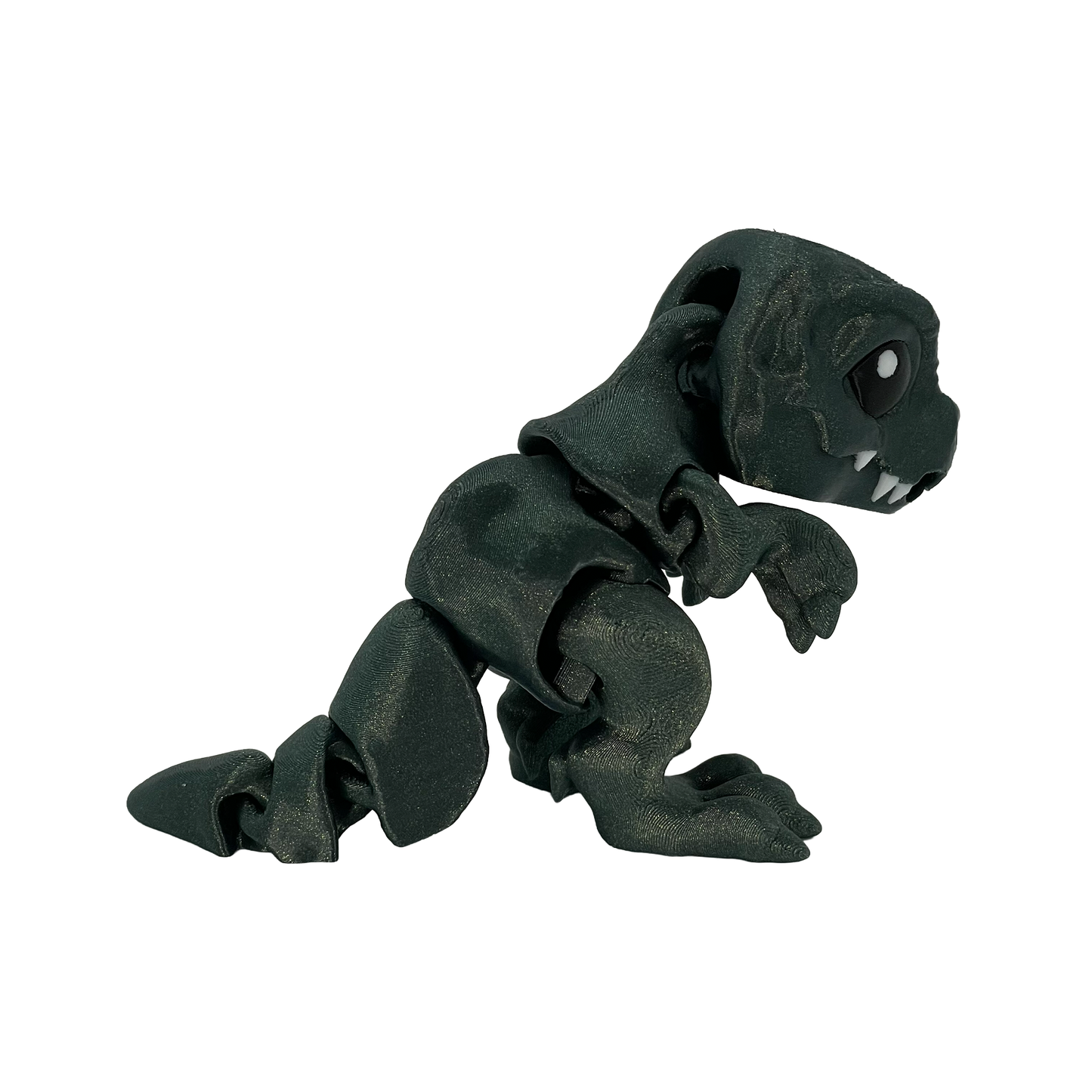 T-Rex - Fidget Buddy - [Emerald Sparkle Limited Edition] - Articulated Desk Toy