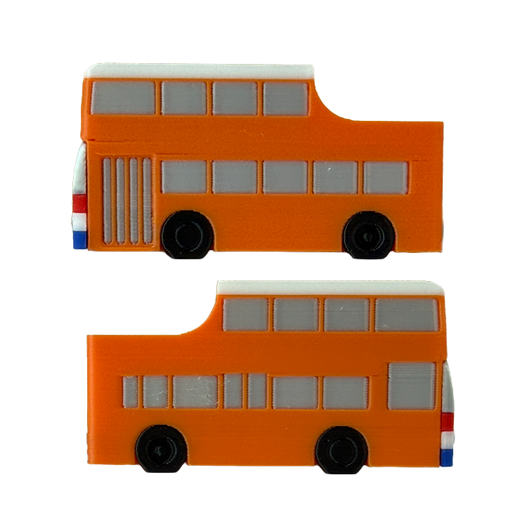 Dutch Orange Bus Keychain - Netherlands World Cup 2026 Edition