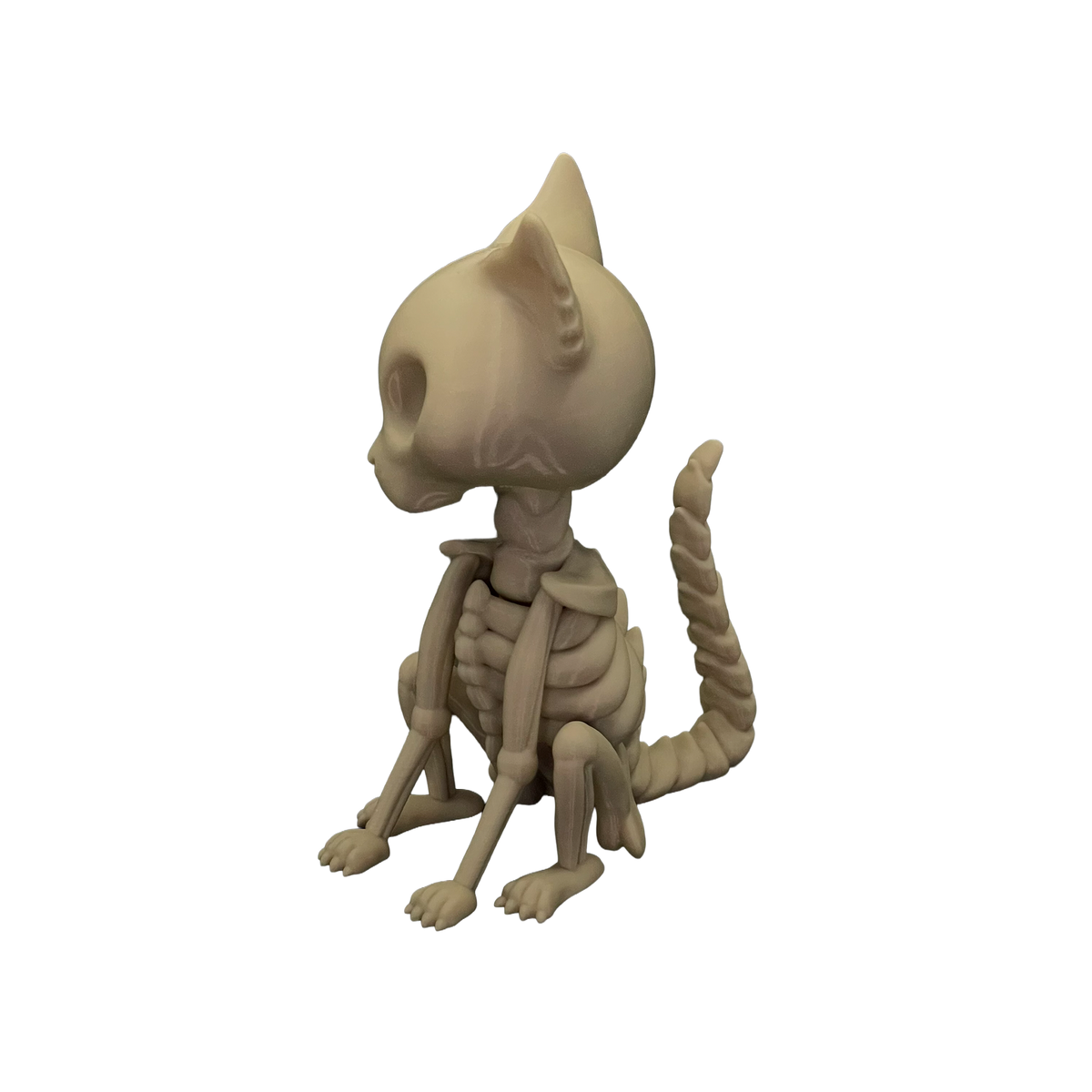 Skeleton Cat Bobblehead Desk Toy