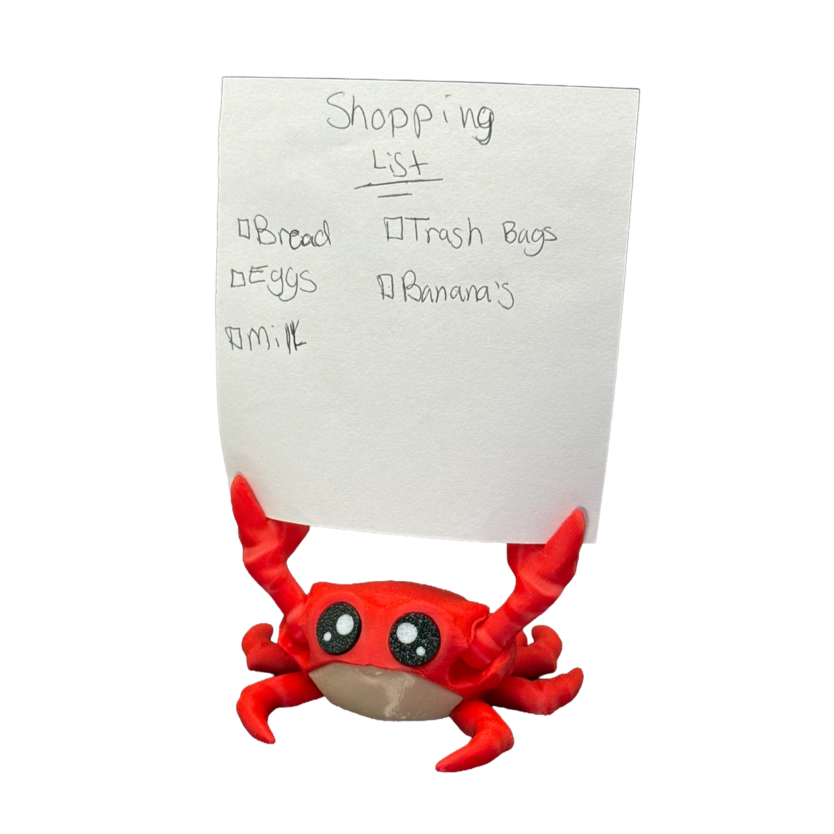 Charlie the Comfort Crab - Magnetic Note Holder